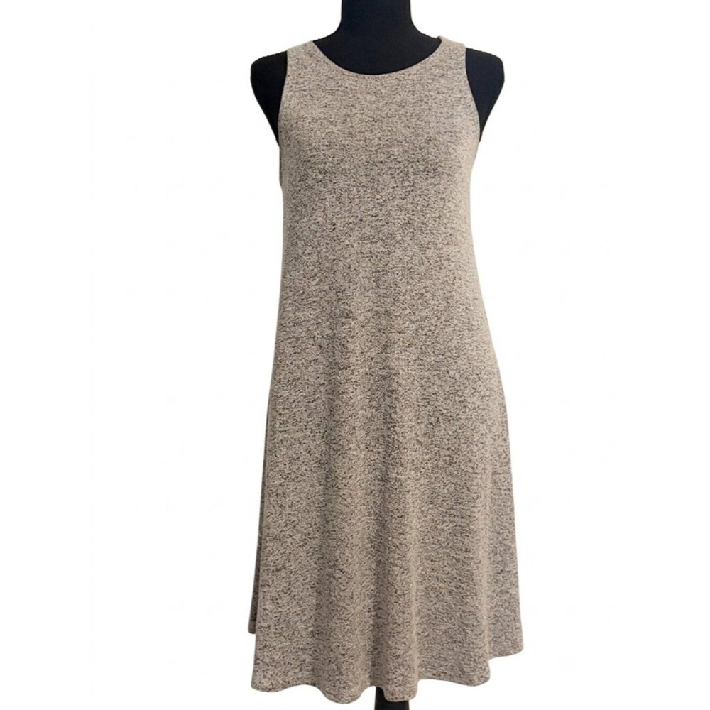 Old Navy Heather Gray Plush-Knit Sleeveless Swing Dress S